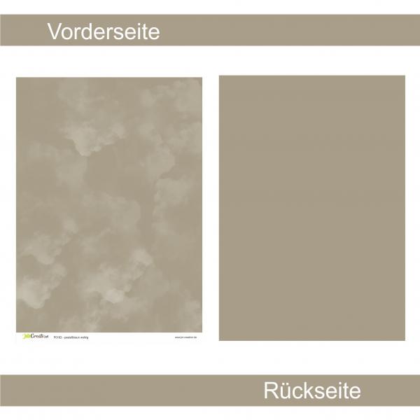 Pastellbraun wolkig - Designpapier